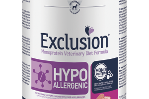 Exclusion monoprotein vet diet hypoallergenic pork pea all breeds 400 gr